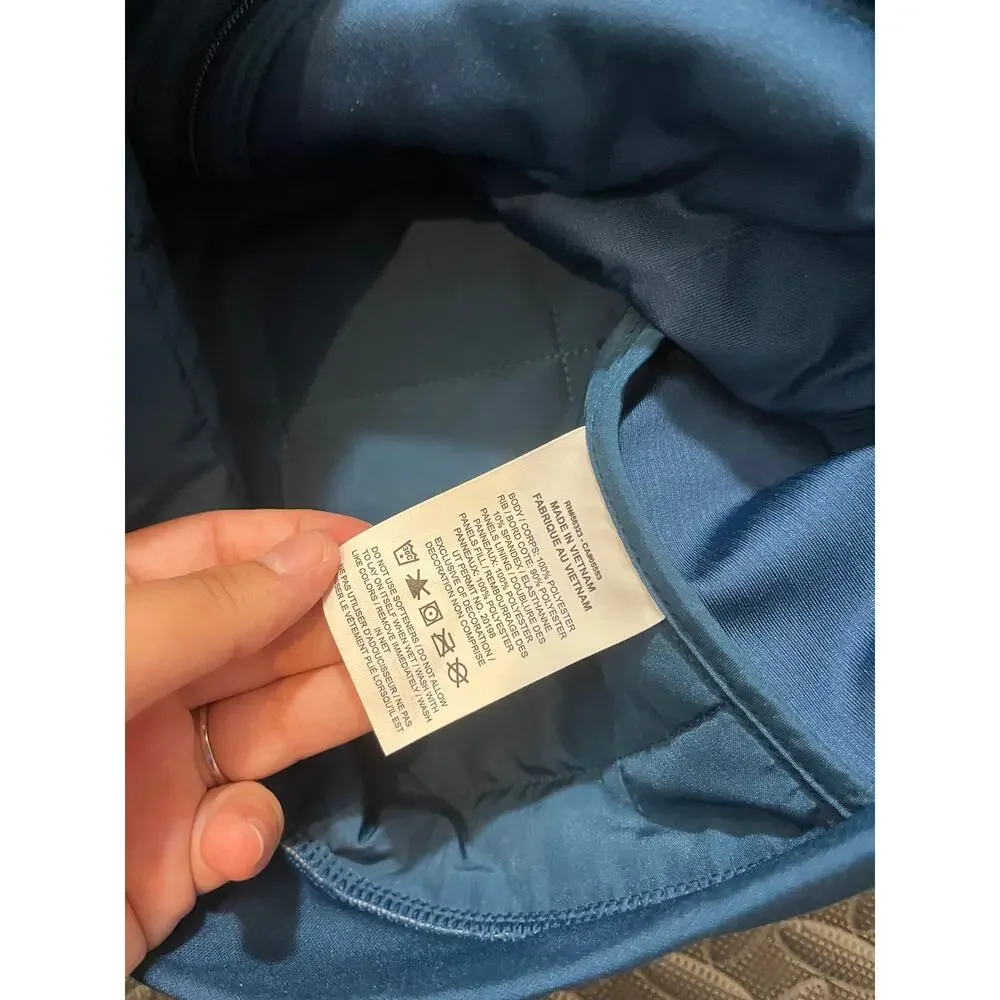 NIKE‎ Therma-FIT Synthetic-Fill Running Puffer Vest Womens Size XS Blue Golf